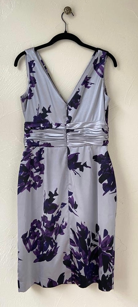 Elegant Silver & Purple Dress