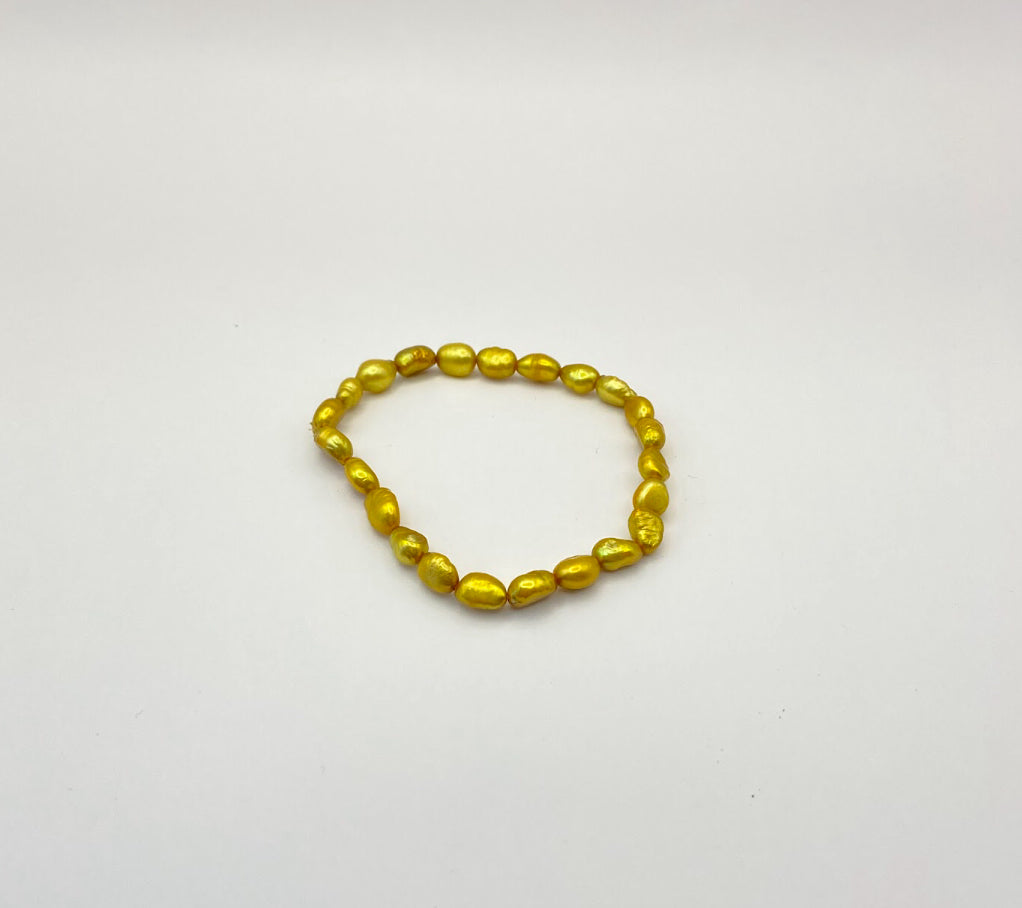 Gold Tone Beaded Bracelet