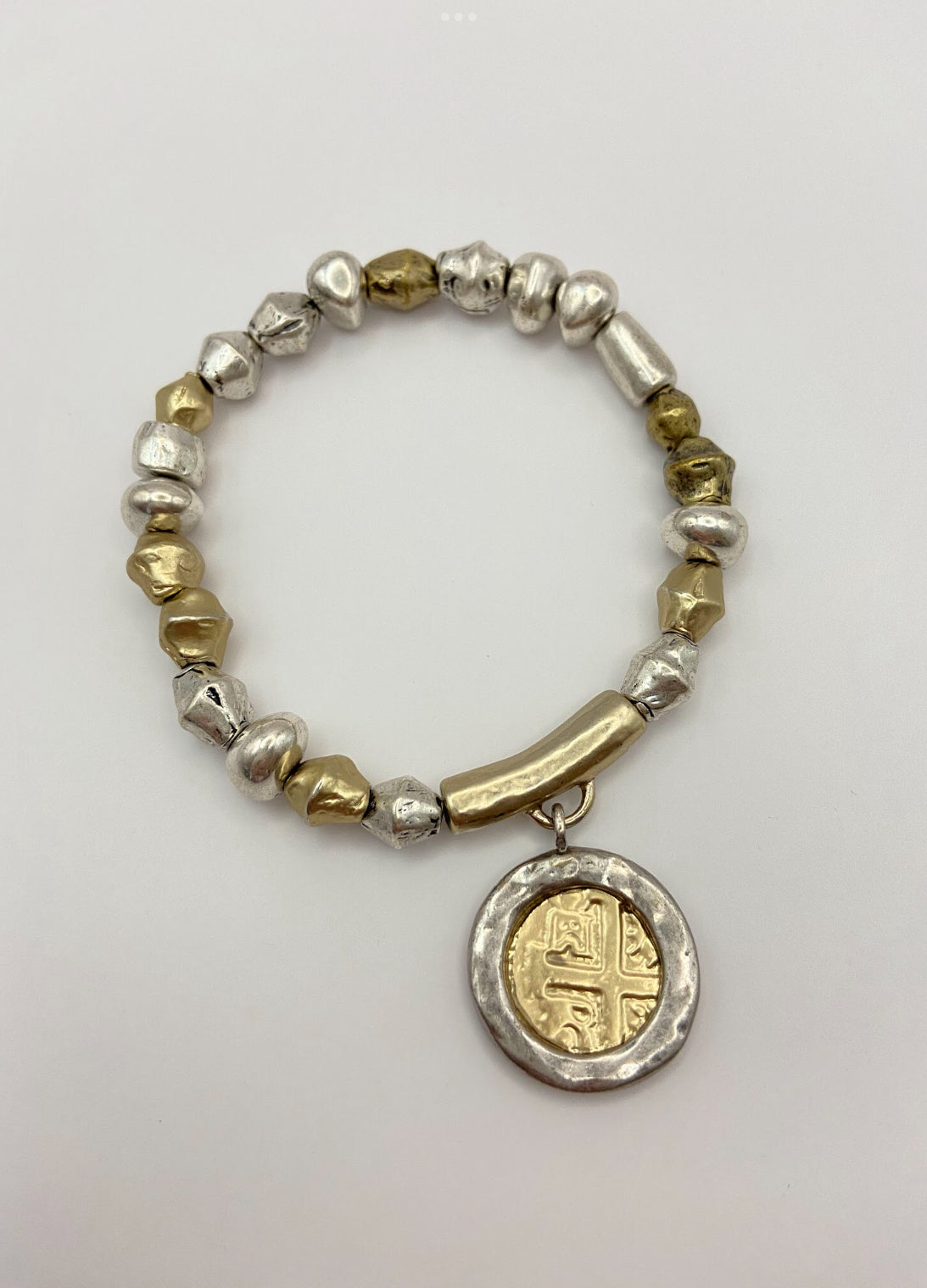 Unsigned Gold/ Silver Tone Bracelet