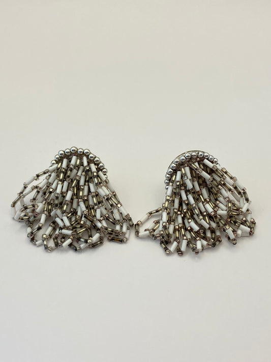 Vintage Bead Cascade Earrings