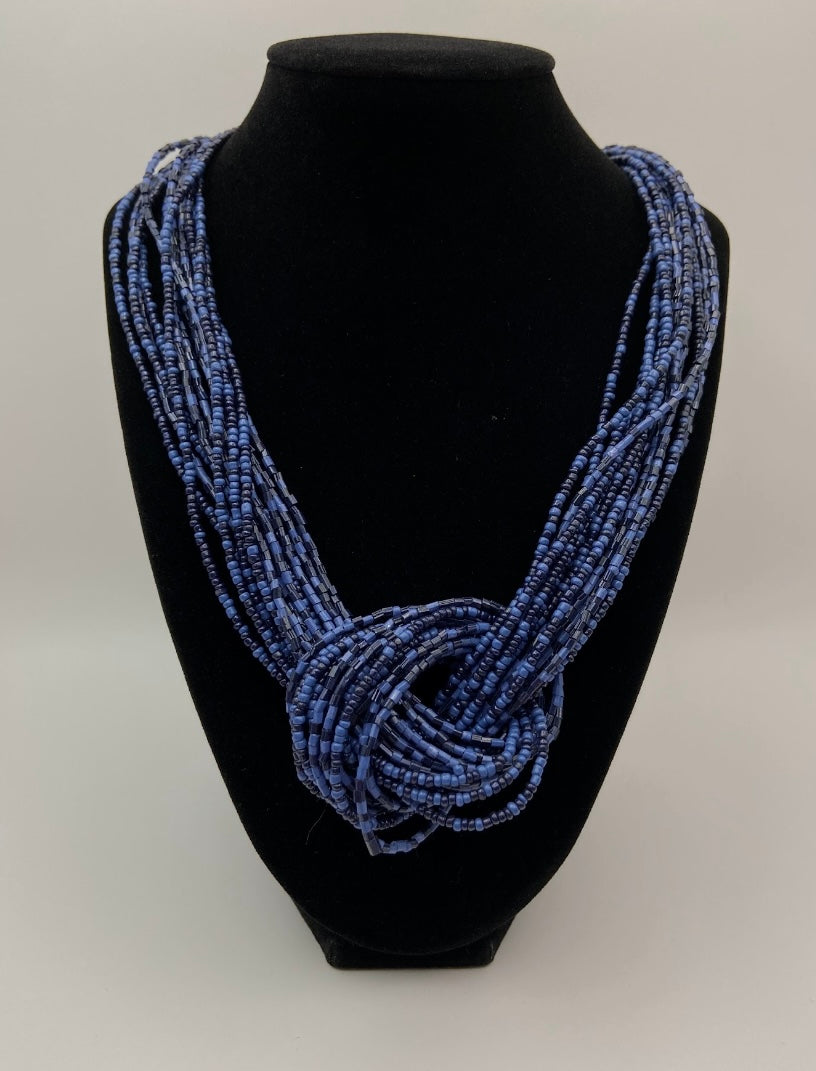 Seed Bead Knot Necklace
