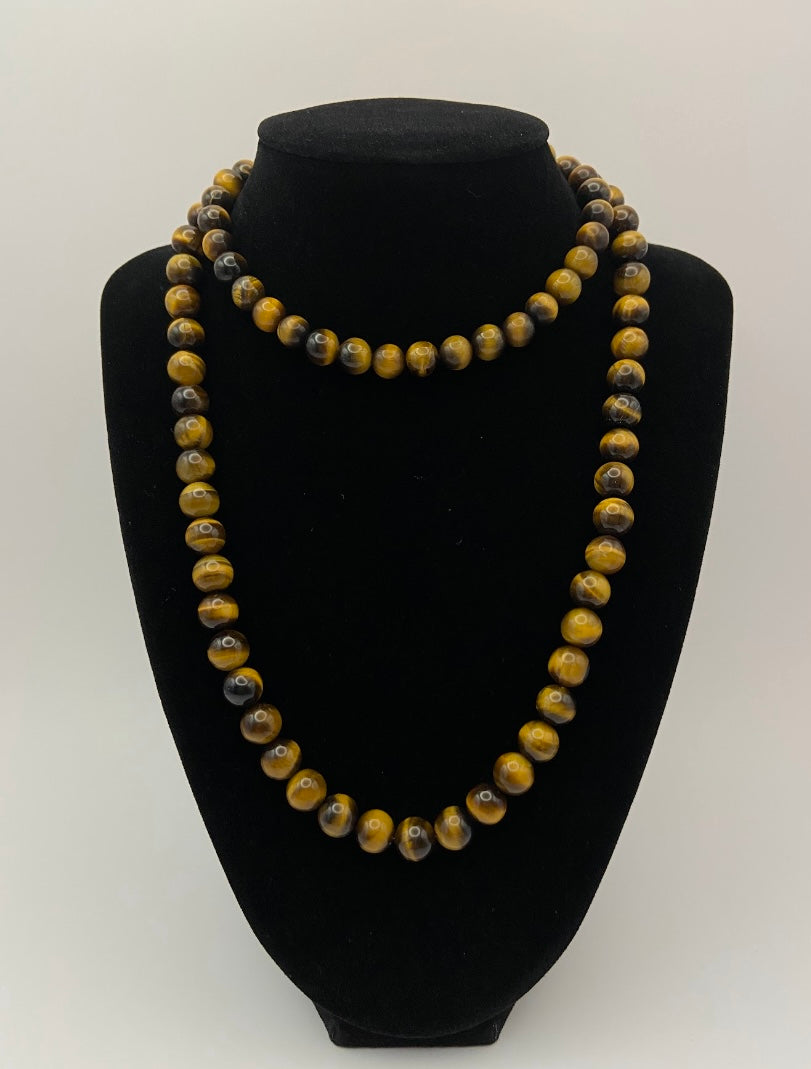 Tiger Eye Beaded Necklace