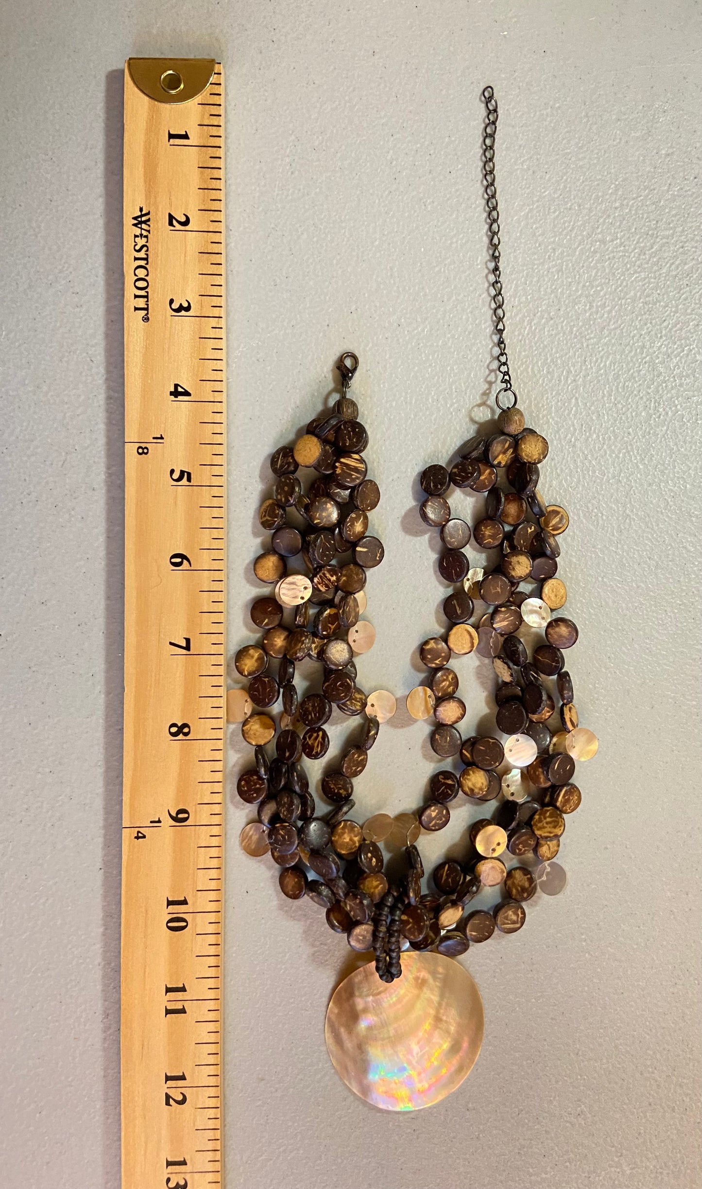 Vintage Wooden Style Necklace