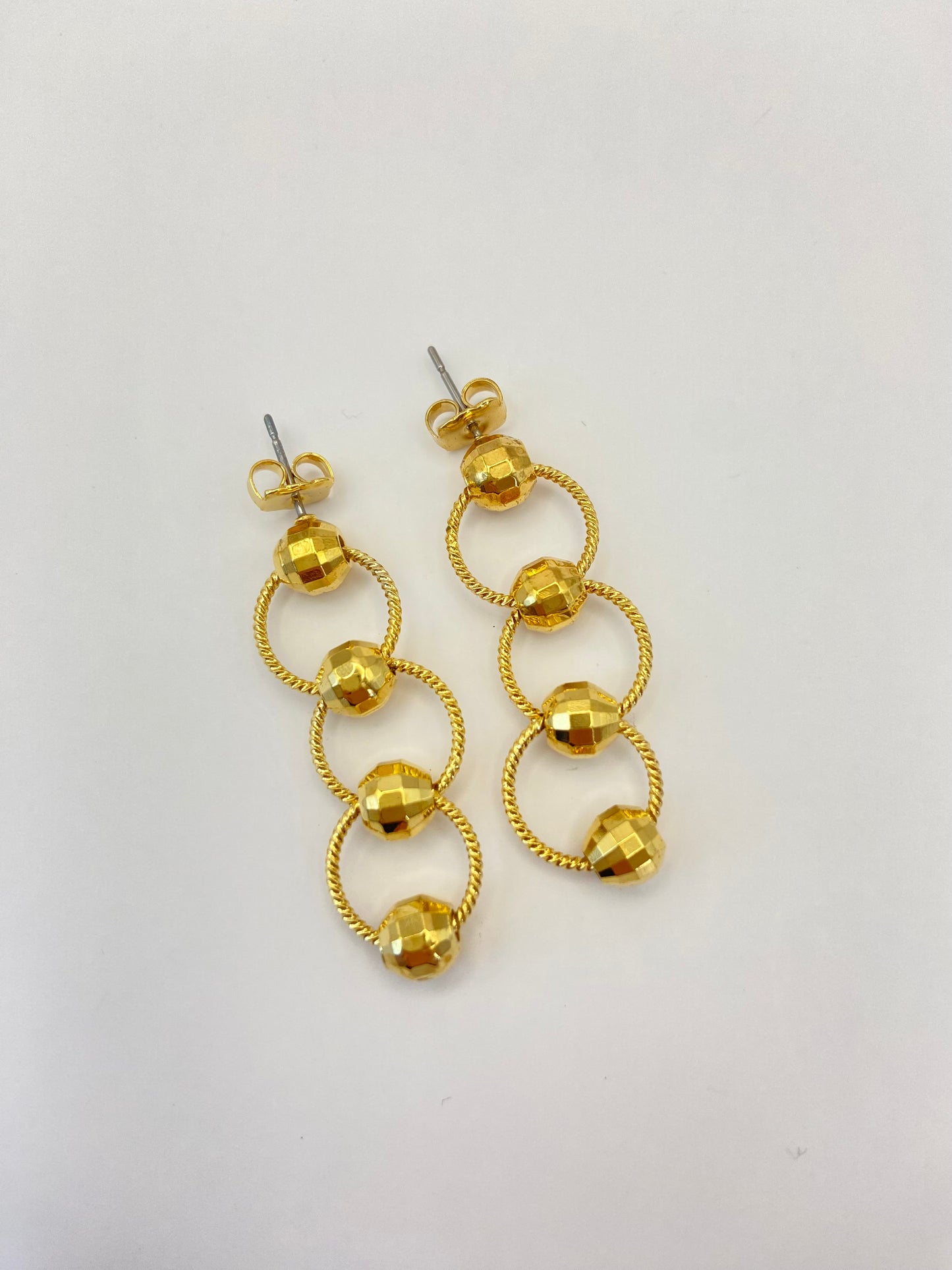 Gold Tone Drop/Dangle Earrings