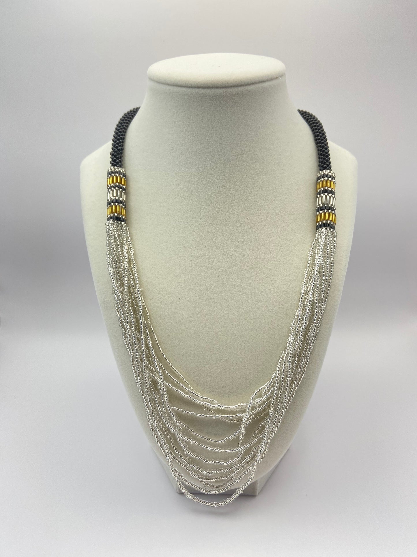 Multi-Strand Beaded Necklace
