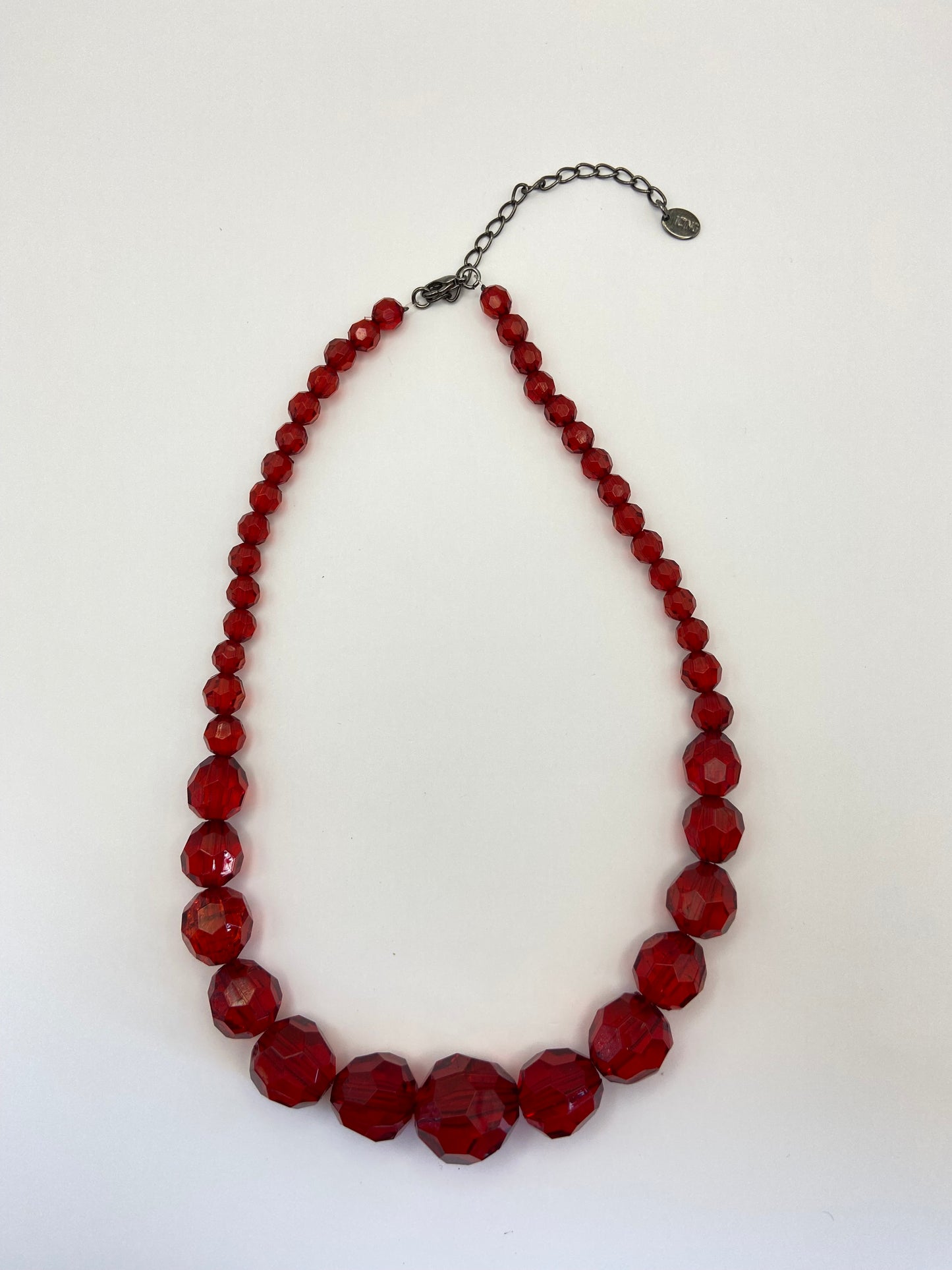 Faceted Crystal Beaded Necklace