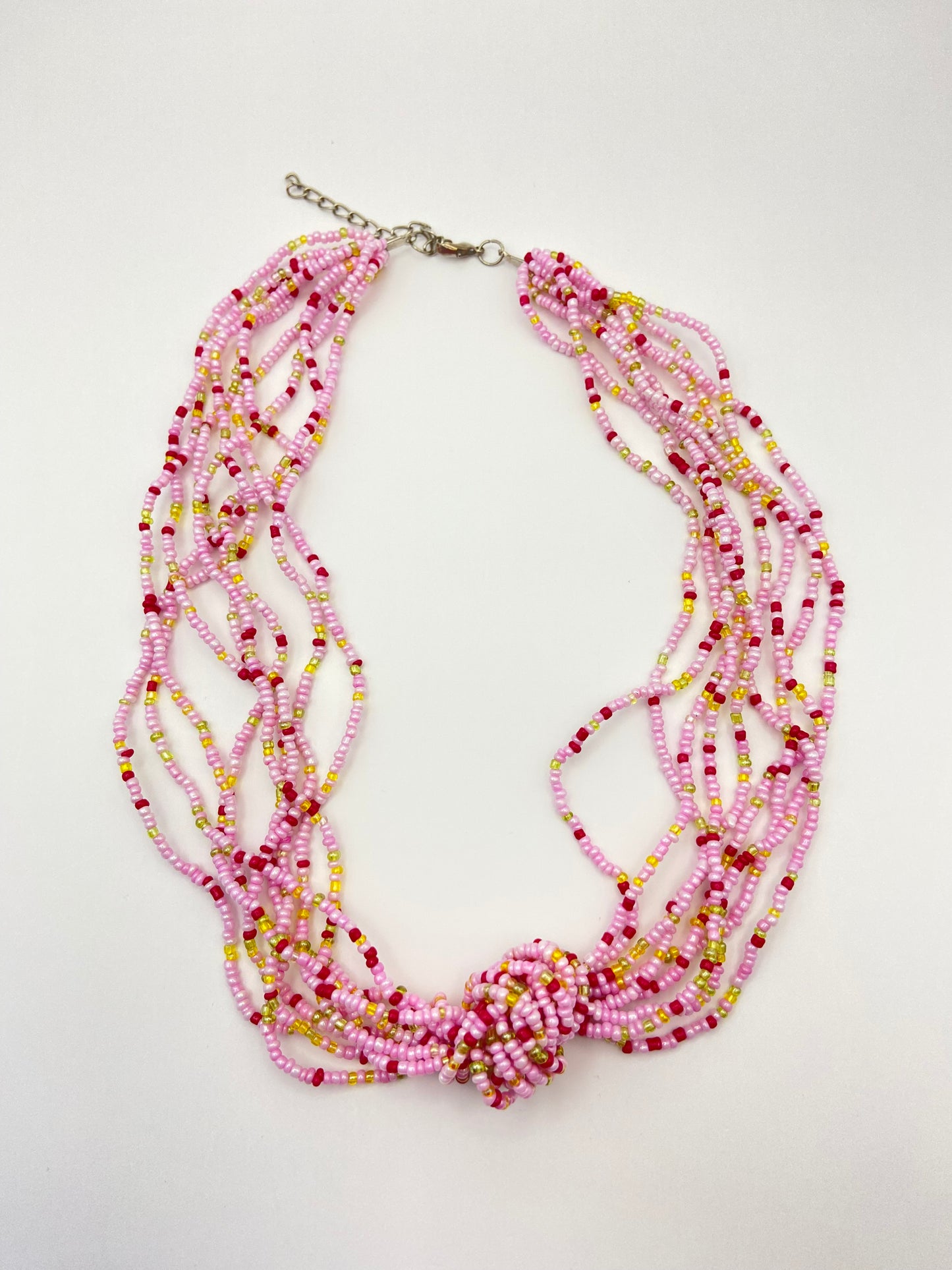 Pink Knotted Necklace