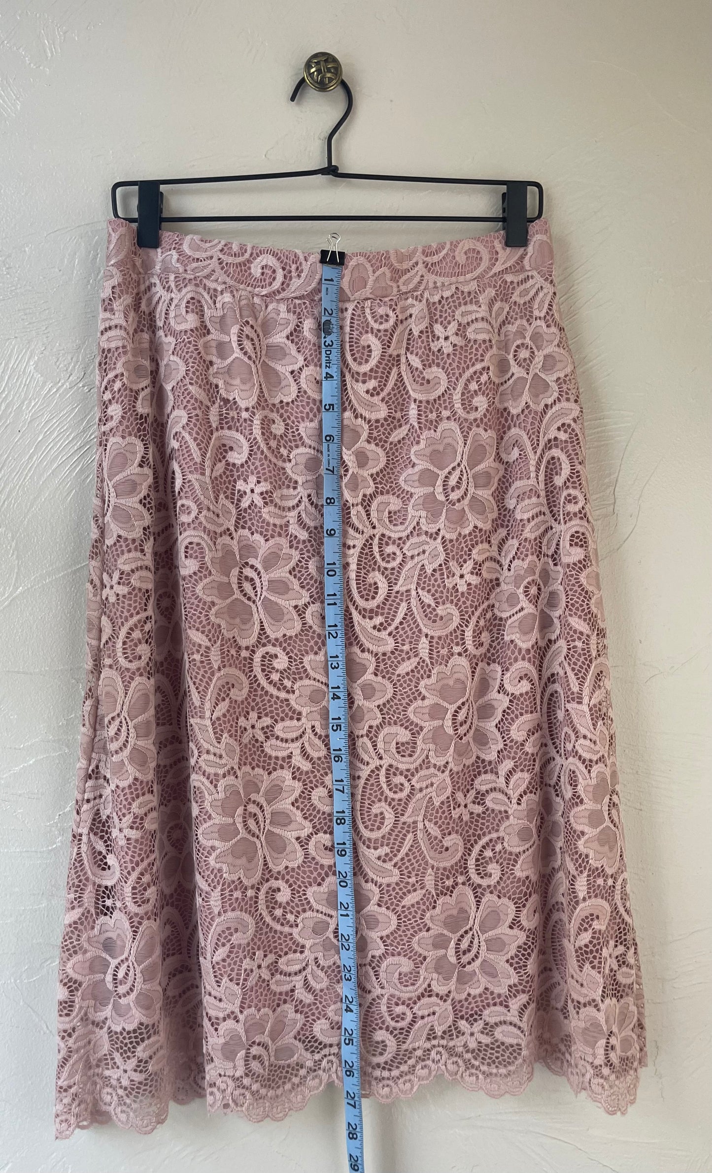 Old Rose Lace Skirt