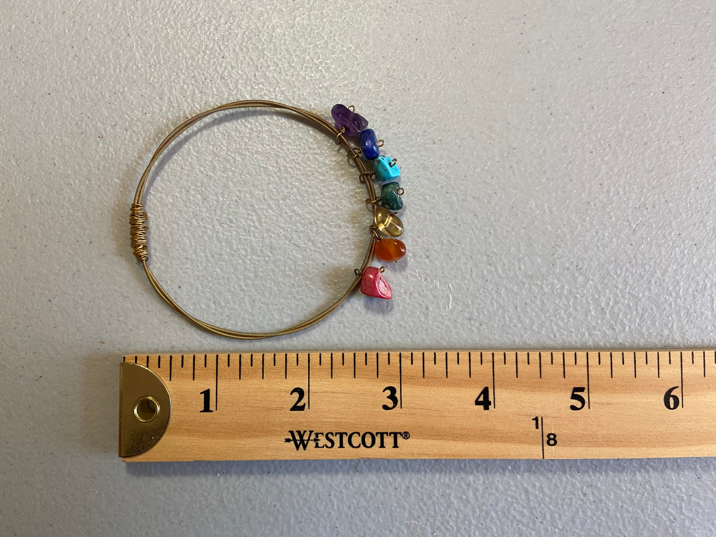 Seven Color Stone Beaded Bracelet