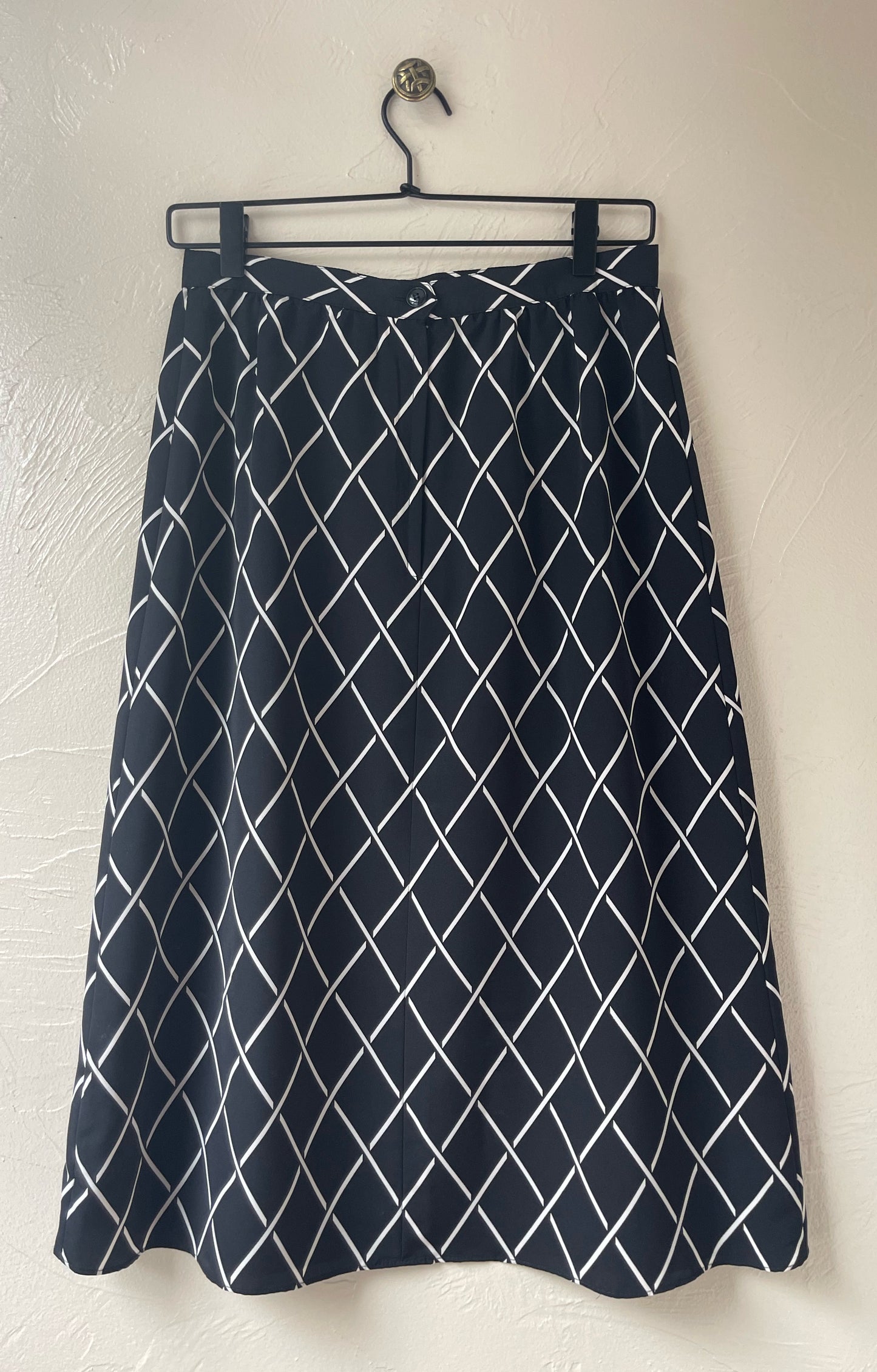 Black & White A-Line Skirt