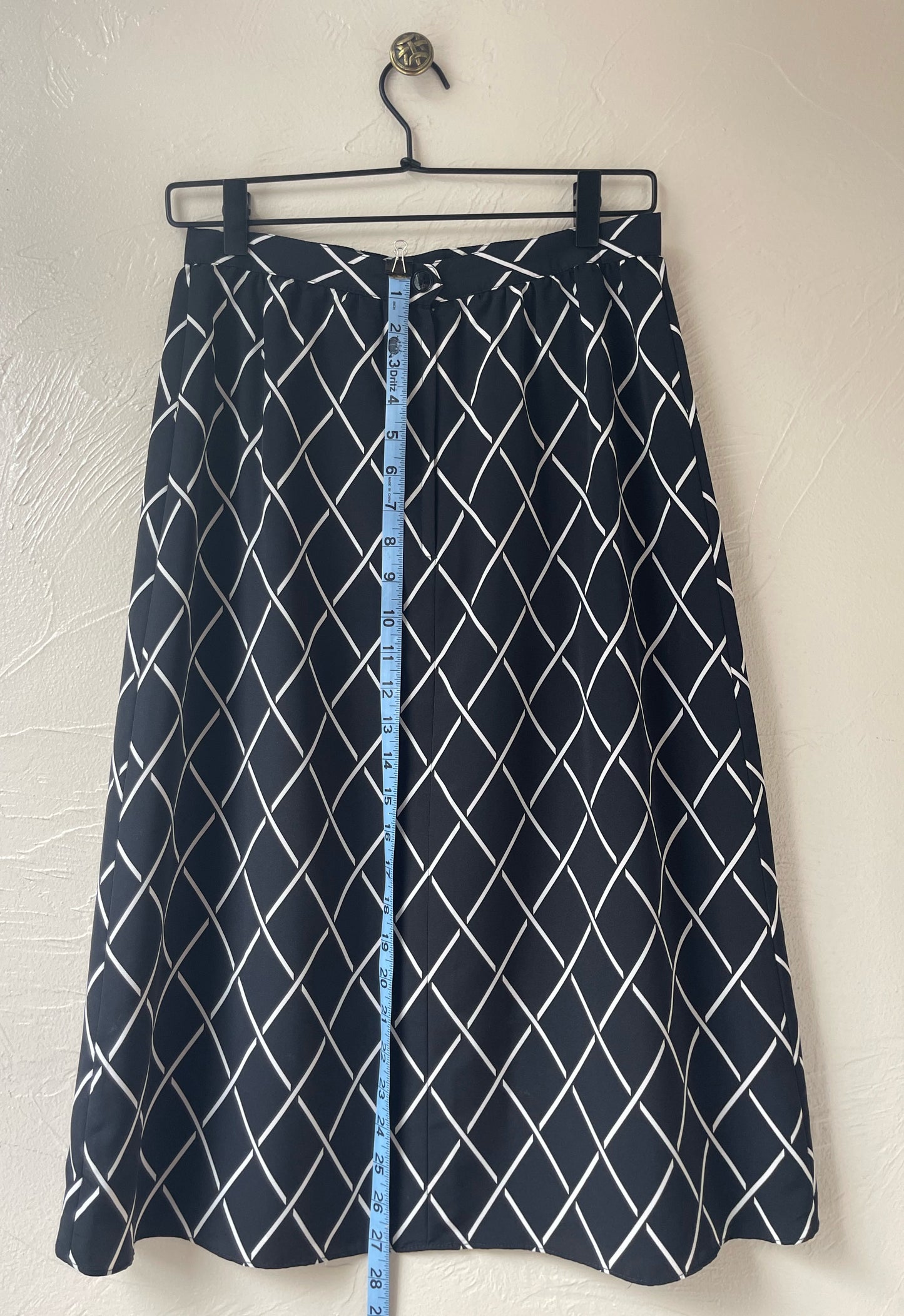 Black & White A-Line Skirt