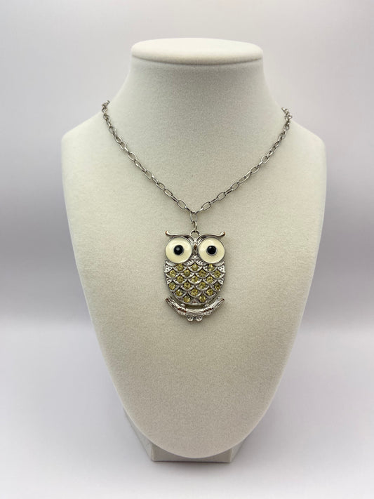 Owl Pendant  Necklace