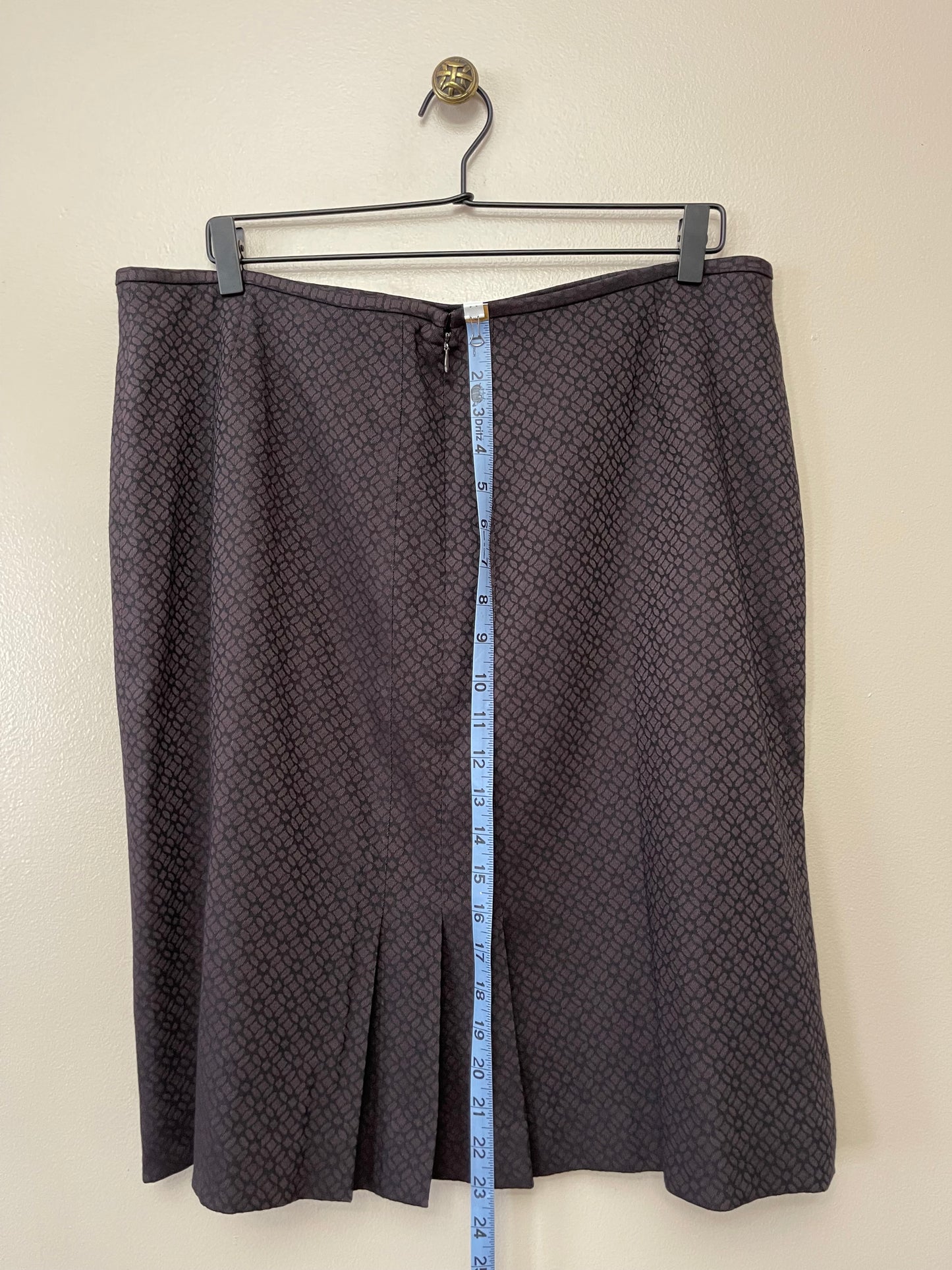 Black & Brown Print Skirt