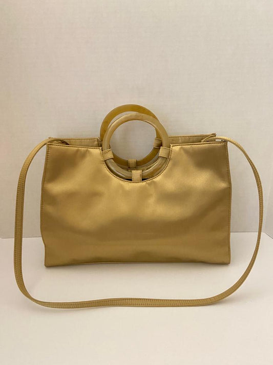 Gold Marble Resin-like Handle Bag