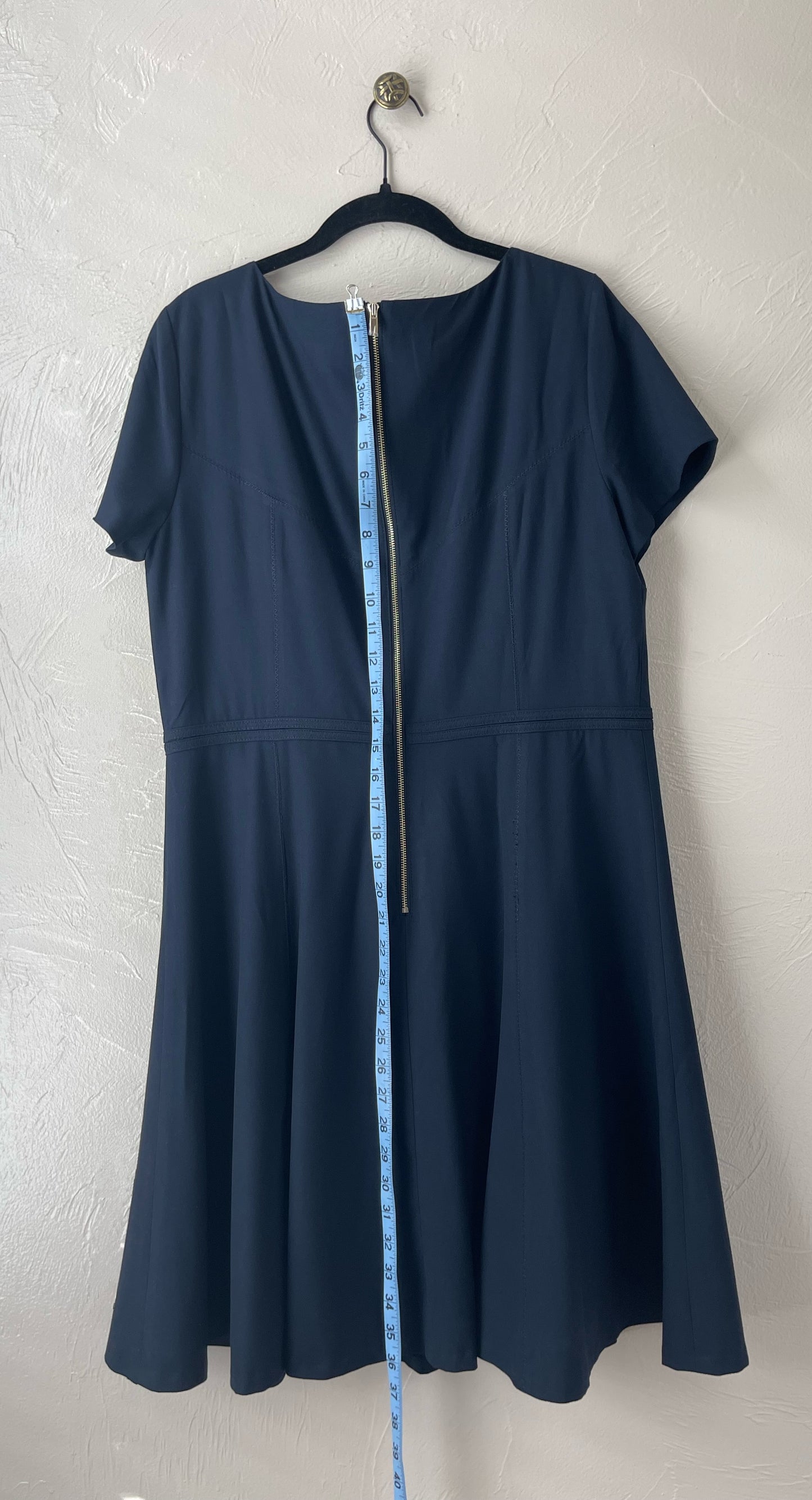 Fit & Flare Navy Blue Dress