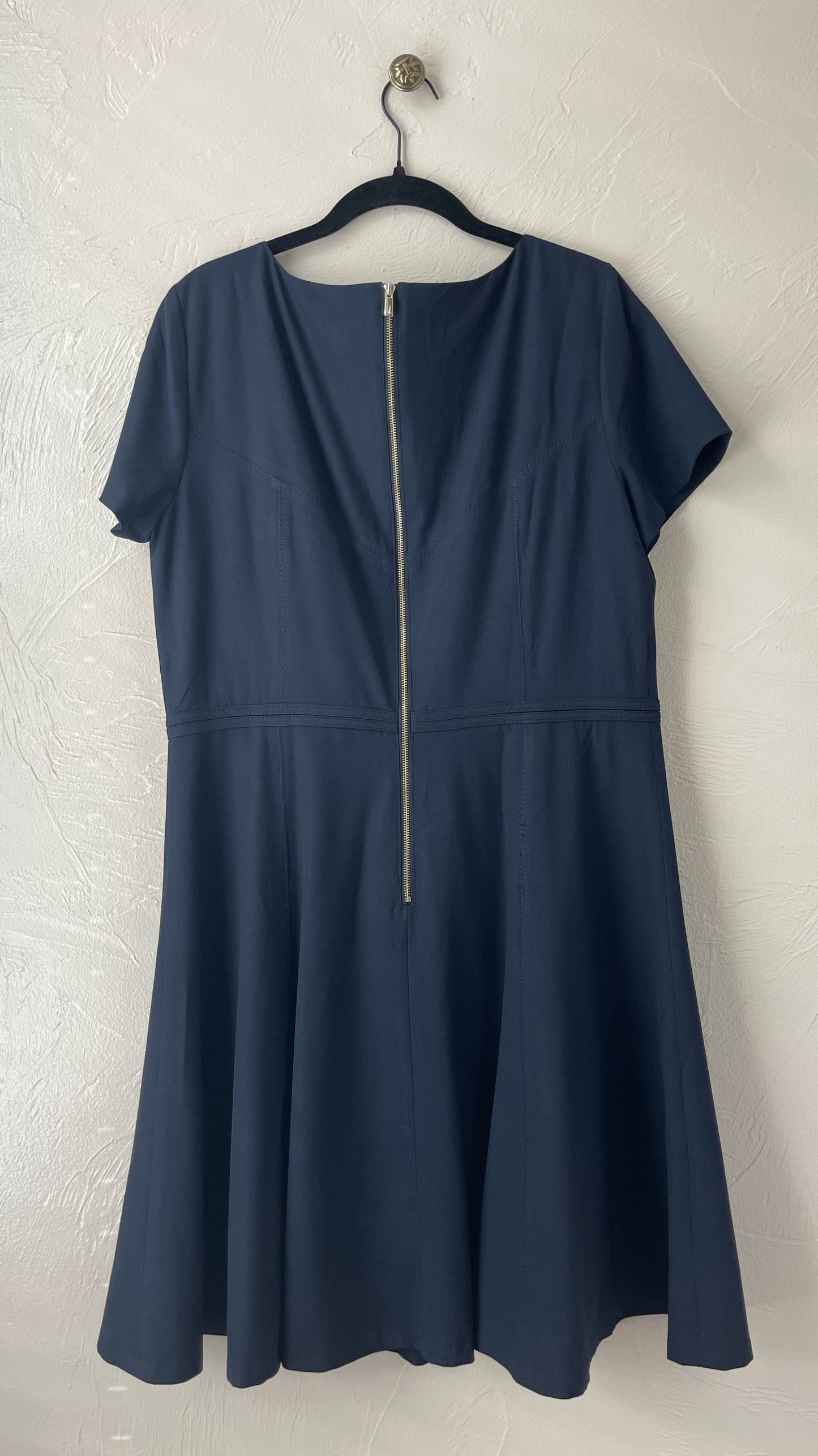 Fit & Flare Navy Blue Dress