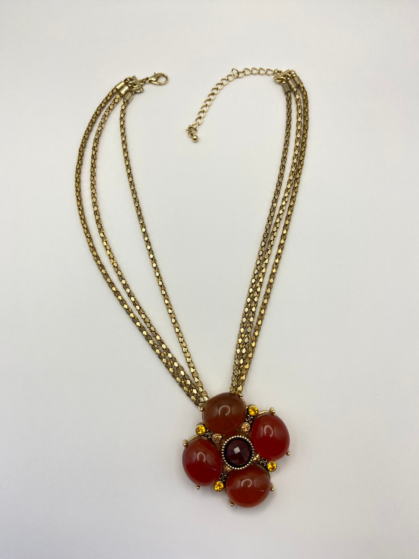 Flower Pendant  Necklace