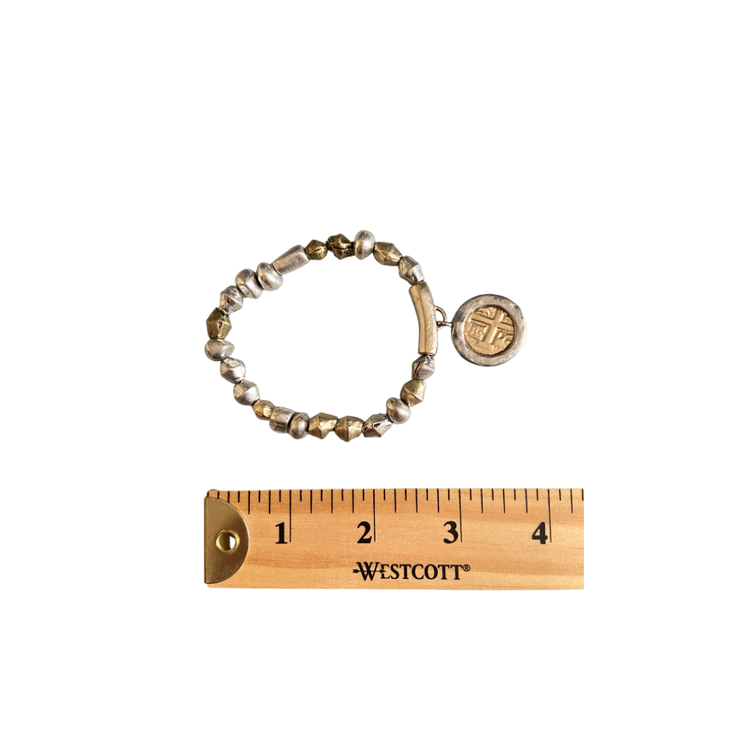 Unsigned Gold/ Silver Tone Bracelet